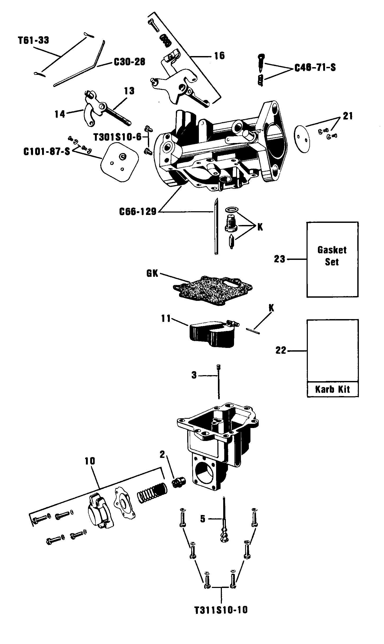 thumbnail image 2 of Zenith K2226 Carburetor Rebuild Kit For Ford, John Deere, Massey Ferguson Tractors - Made In USA 2 of 6