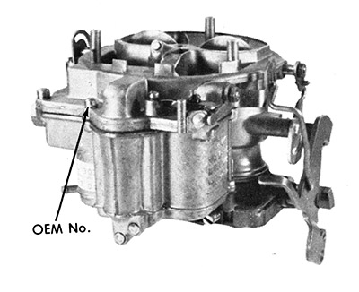 Stromberg BX carb number location