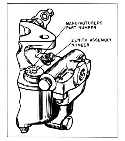 Zenith carb number location