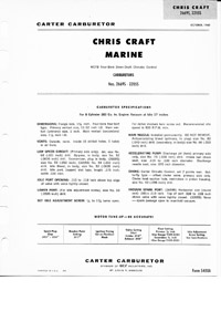 CM28 Carter WCFB Manual: 58-65 Chevy, Chris-Craft and Studebaker