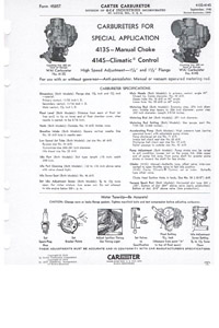 cm516 Carter WA-1 Carburetor Manual